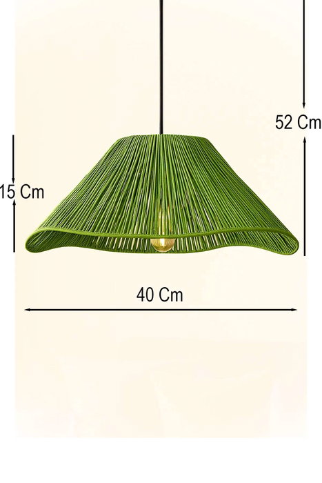 Opviq Lámpara de Araña de Macramé Greenfav Verde Opviq Lámpara de Araña de Macramé Greenfav Verde